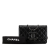 Chanel B Chanel Black Caviar Leather Leather Iridescent Caviar Crystal CC Wallet On Chain France