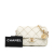 Chanel B Chanel White Ivory Calf Leather Mini Pleated skin Chain Soul Flap Italy