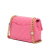 Chanel AB Chanel Pink Lambskin Leather Leather Mini Square Lambskin Pearl Samba Flap Italy