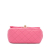 Chanel AB Chanel Pink Lambskin Leather Leather Mini Square Lambskin Pearl Samba Flap Italy