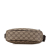 Gucci B Gucci Brown Beige Coated Canvas Fabric GG Supreme Crossbody Italy