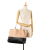 Celine B Celine Brown Beige with Black Calf Leather Bicolor Horizontal Cabas Tote Italy