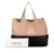 Celine B Celine Brown Beige with Black Calf Leather Bicolor Horizontal Cabas Tote Italy