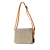 Celine B Celine Brown Light Beige Suede Leather C Macadam Double Zip Crossbody Italy