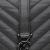 Saint Laurent Gray Medium Monogram Chevron Sheepskin College Satchel Italy