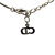 Christian Dior AB Dior Silver Silver Metal Crystal D Pendant Necklace Germany