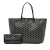 Goyard AB Goyard Black Coated Canvas Fabric Goyardine Saint Louis GM France