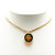 Chanel B Chanel Gold Gold Plated Metal And Resin Camellia Pendant Necklace France