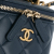 Chanel AB Chanel Blue Navy Lambskin Leather Leather Small Lambskin Top Handle Vanity Bag France