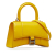 Balenciaga AB Balenciaga Yellow Calf Leather Hourglass XS Italy