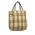 Burberry AB Burberry Brown Beige Canvas Fabric House Check Handbag China