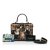 Dolce&Gabbana AB Dolce & Gabbana Brown Calf Leather Leopard Embroidered Box Satchel Italy