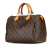 Louis Vuitton B Louis Vuitton Brown Monogram Canvas Canvas Monogram Speedy 30 France