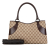 Gucci B Gucci Brown Beige Canvas Fabric GG Tote Italy