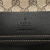 Gucci AB Gucci Brown with Black Canvas Fabric Large GG Supreme Clutch Italy