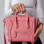 Celine Luggage Nano Drummed Calfskin Leather 2-Ways Tote Bag Pink