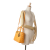 Christian Dior AB Dior Yellow Mustard Lambskin Leather Leather Medium Lambskin Cannage Lady Dior Italy