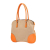 Prada B Prada Brown Beige Canvas Fabric Cinghiale Trimmed Canapa Tote Italy