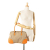 Prada B Prada Brown Beige Canvas Fabric Cinghiale Trimmed Canapa Tote Italy