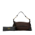 Fendi B Fendi Brown Dark Brown Canvas Fabric Zucchino Chef Pocket Shoulder Bag Italy