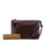 Gucci AB Gucci Brown Dark Brown Calf Leather Guccissima Clutch Italy