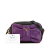 Prada B Prada Black with Purple Nappa Leather Leather Nappa Fiocco Bow Crossbody Italy