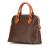 Celine B Celine Brown Coated Canvas Fabric Macadam Handbag Italy