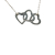 Tiffany & Co Tiffany Silver Elsa Peretti Sterling Silver Triple Heart Pendant Necklace Spain