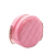 Chanel AB Chanel Pink Lambskin Leather Leather Quilted Lambskin Round Pearl Clutch with Chain Italy