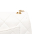 Chanel B Chanel White Lambskin Leather Leather Mini Quilted Lambskin Heart Charms Flap Italy