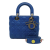 Christian Dior AB Dior Blue Dark Blue Lambskin Leather Leather Small Lambskin Cannage My ABC Lady Dior Italy