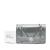 Christian Dior B Dior Silver Patent Leather Leather Patent Microcannage Diorama Wallet on Chain Italy