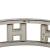 Hermès AB Hermès Silver Silver Metal Rondo Ash H Bangle France