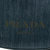 Prada B Prada Blue Denim Fabric Logo Satchel Italy