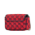 Gucci AB Gucci Red Canvas Fabric Super Mini GG Marmont Matelasse Flap Italy