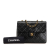 Chanel B Chanel Black Lambskin Leather Leather CC Quilted Lambskin Chain Flap France