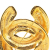 Chanel AB Chanel Gold Gold Plated Metal CC Brooch France