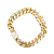 Chanel AB Chanel Gold Gold Plated Metal CC Chain Bracelet France