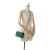 Chanel B Chanel Green Lambskin Leather Leather Mini Rectangular Classic Lambskin Single Flap France