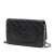 Chanel B Chanel Black Calf Leather CC Quilted skin Wallet on Chain Italy