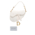 Christian Dior AB Dior White Canvas Fabric Mini Oblique Saddle Italy