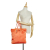 Prada B Prada Orange Nylon Fabric Tessuto Tote Italy