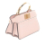 Fendi AB Fendi Pink Light Pink Calf Leather Nano Peekaboo skin ISeeU Maxi Handle Satchel Italy