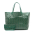 Goyard AB Goyard Green Coated Canvas Fabric Goyardine Saint Louis GM France