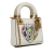 Christian Dior AB Dior White Calf Leather Niki de Saint Phalle Mini skin Lady Dior Italy