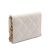 Chanel AB Chanel White Caviar Leather Leather Quilted Caviar Card Holder on Chain Italy