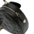 Chanel B Chanel Black Lambskin Leather Leather Mini Lambskin CC in Love Heart Crossbody France