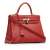 Hermès AB Hermès Red Calf Leather 2004 Togo Kelly 35 France