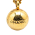 Chanel B Chanel Gold Gold Plated Metal Sphere Charm Pendant Necklace France