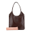 Miu Miu AB Miu Miu Brown Dark Brown Calf Leather Ivy Tote Italy